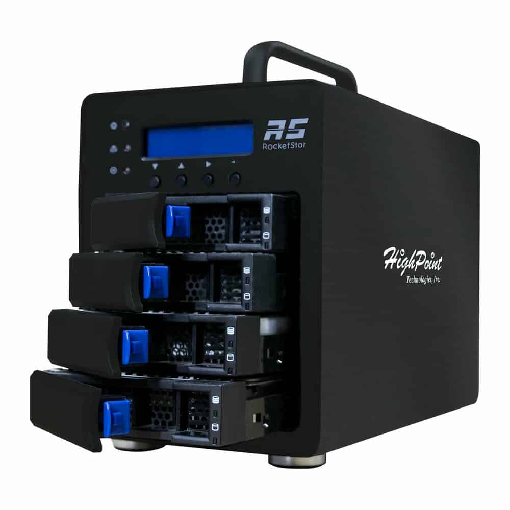 (image for) HighPoint RocketStor 6434S 4-bay SAS/SATA RAID Enclosure